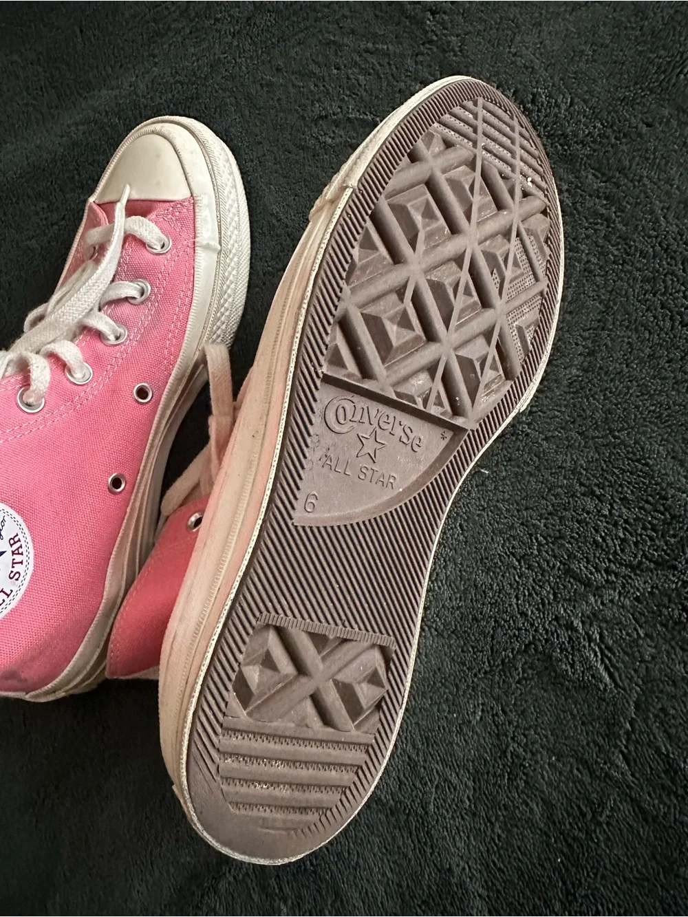 Converse Kids High Top Sneakers - Pink Canvas